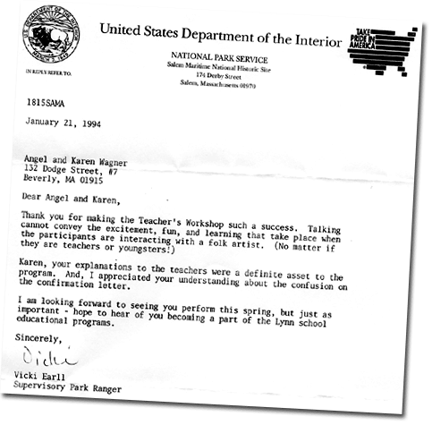 Park Service Letter